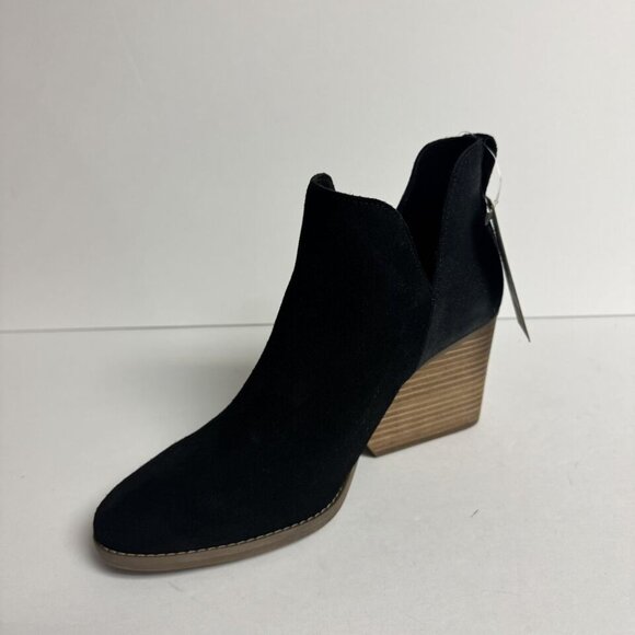 Tom’s Womens Eliza Bootie Black Suede Size 8 M - Picture 2 of 6